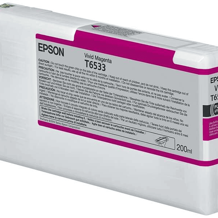 Epson T6533 Magenta Cartucho de Tinta Original - C13T653300 1