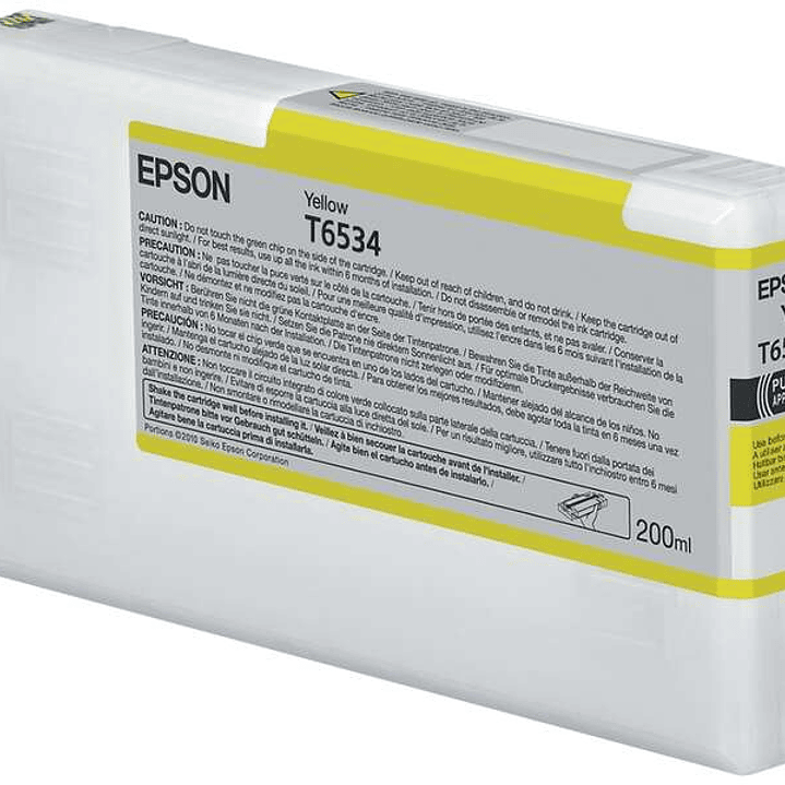 Epson T6534 Amarillo Cartucho de Tinta Original - C13T653400 1