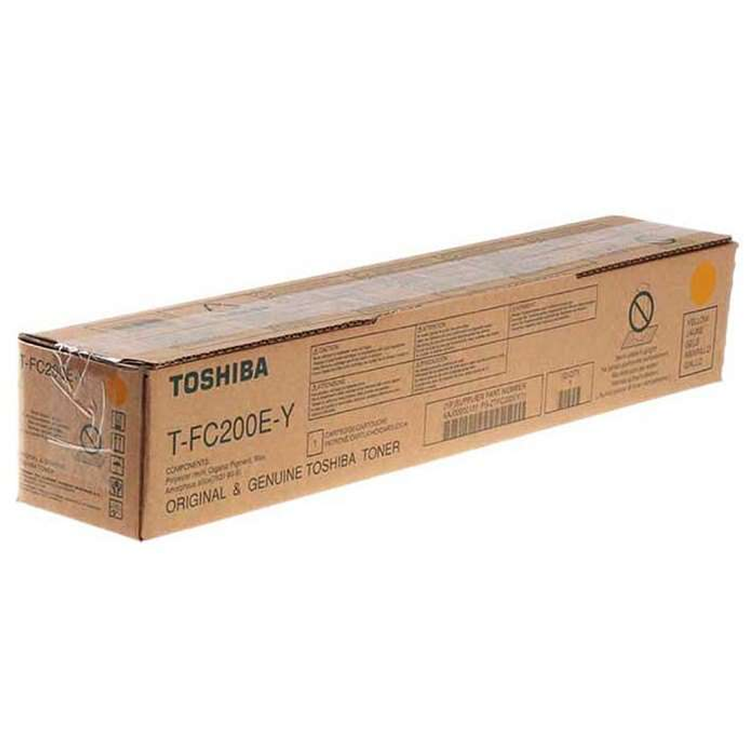 Toshiba T-FC200EY Amarillo Cartucho de Toner Original - 6AJ00000262/6AJ00000198/6AJ00000131 1