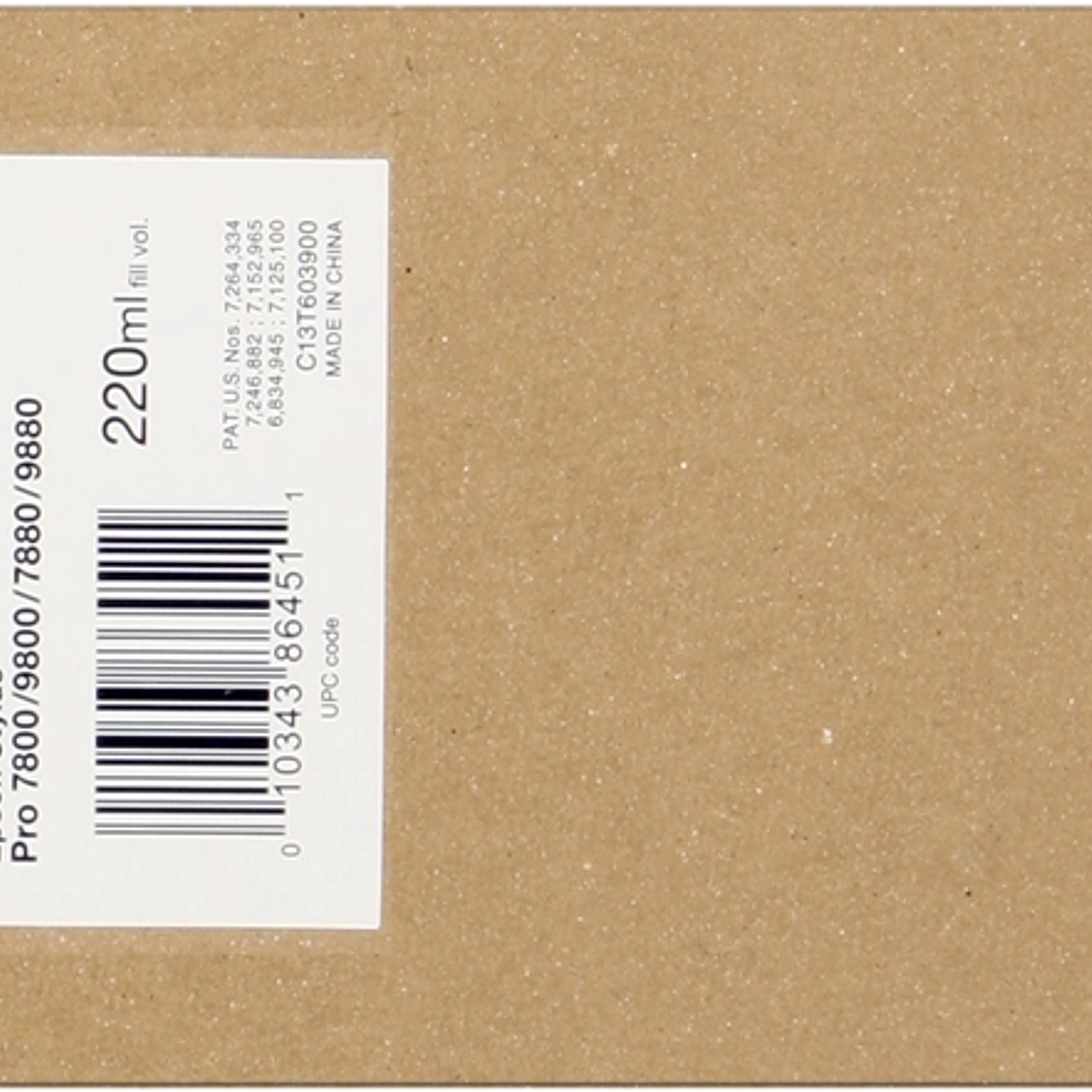 Epson T6039 Negro Light Light Cartucho de Tinta Original - C13T603900 1