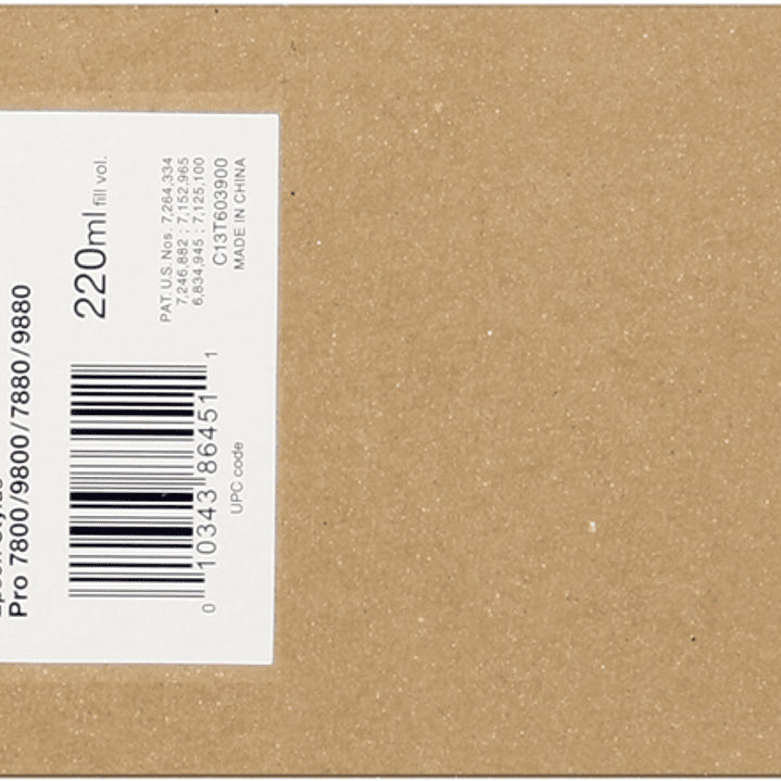 Epson T6039 Negro Light Light Cartucho de Tinta Original - C13T603900 1