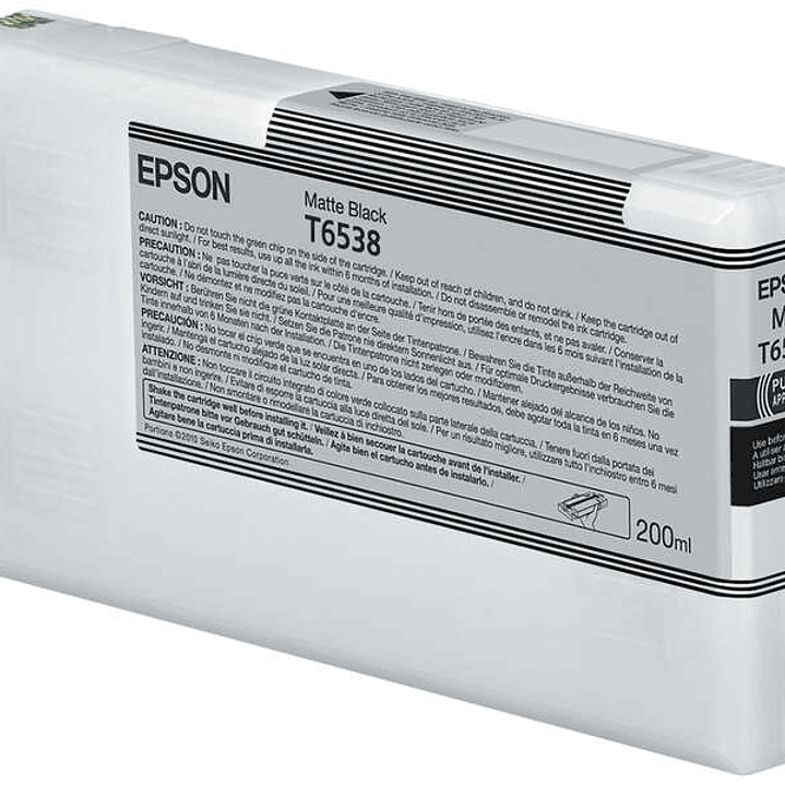 Epson T6538 Negro Mate Cartucho de Tinta Original - C13T653800 1
