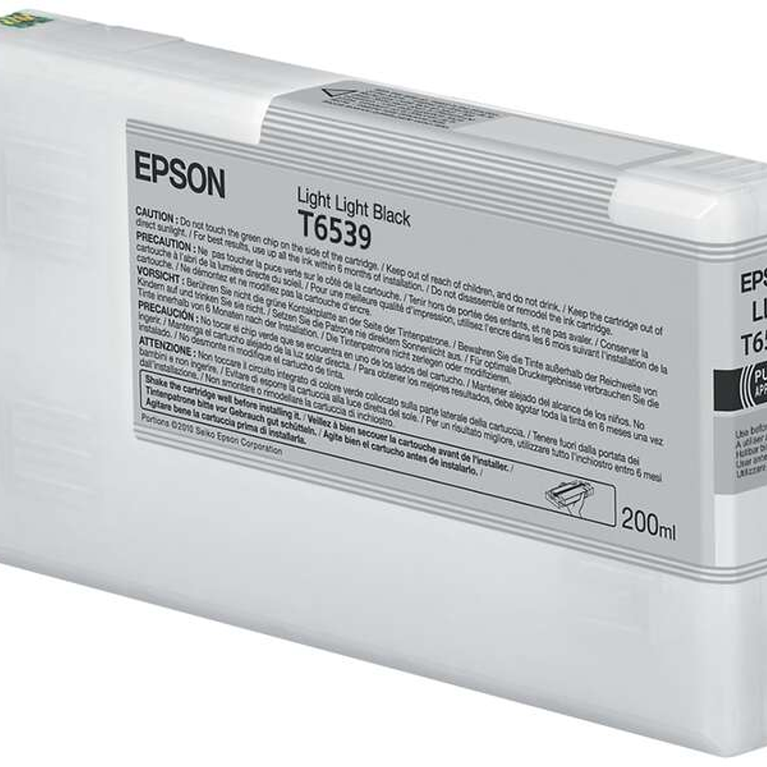 Epson T6539 Negro Light Light Cartucho de Tinta Original - C13T653900 1