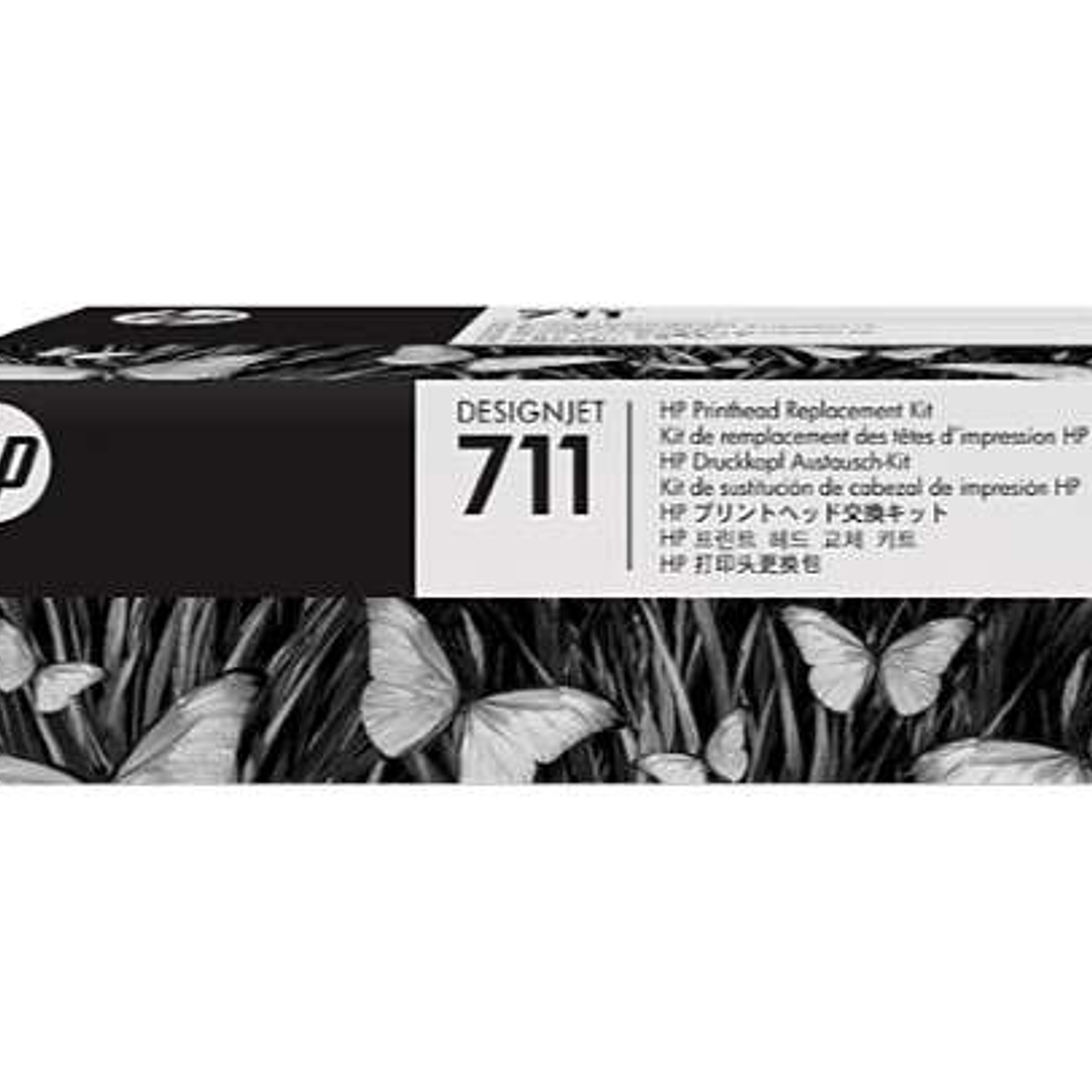 HP 711 Cabezal de Impresion Original + Pack de 4 Cartuchos de Tinta - C1Q10A 1