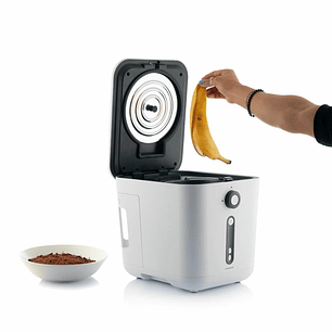 Innovagoods Ewooster Compostador Electrico Portatil - 550W - Capacidad 3L - Cubeta Ceramica Antiadherente Extraible - Silencioso 45dB - Cable 85cm - 2