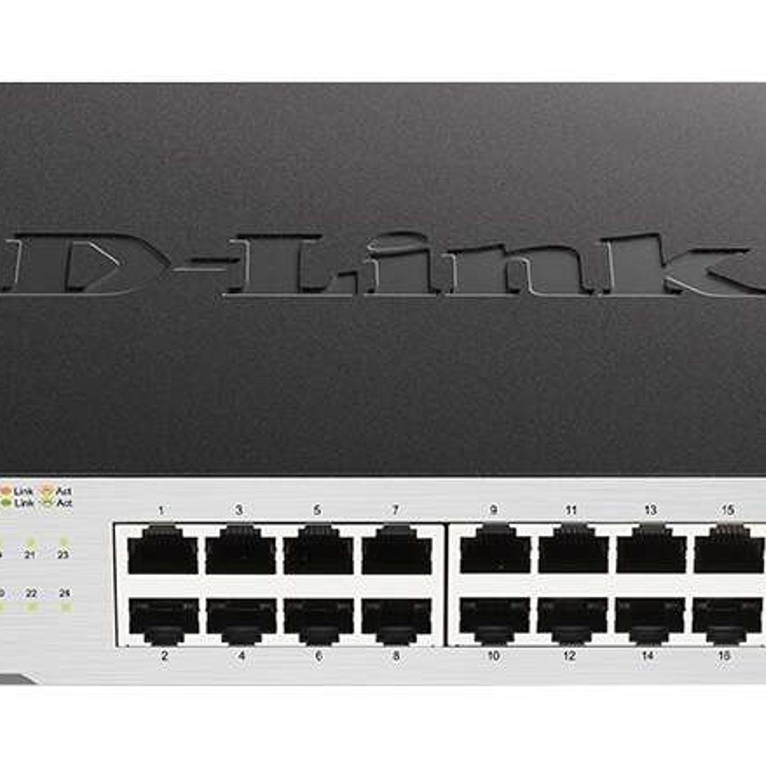 D-Link Switch 24 Puertos Gigabit 10/100/1000 Mbps 1