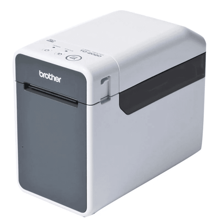 Brother TD2020A Impresora Termica de Etiquetas USB - Resolucion 203ppp - Velocidad 152,4mms - Color Blanco/Gris 1
