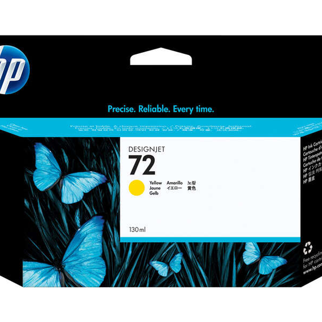 HP 72 Amarillo Cartucho de Tinta Original - C9373A 1