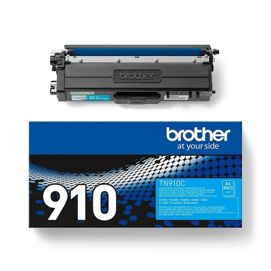 Brother TN910 Cyan Cartucho de Toner Original - TN910C 1