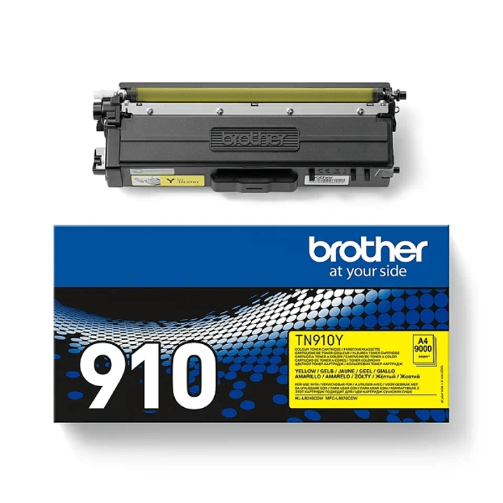 Brother TN910 Amarillo Cartucho de Toner Original - TN910Y 1