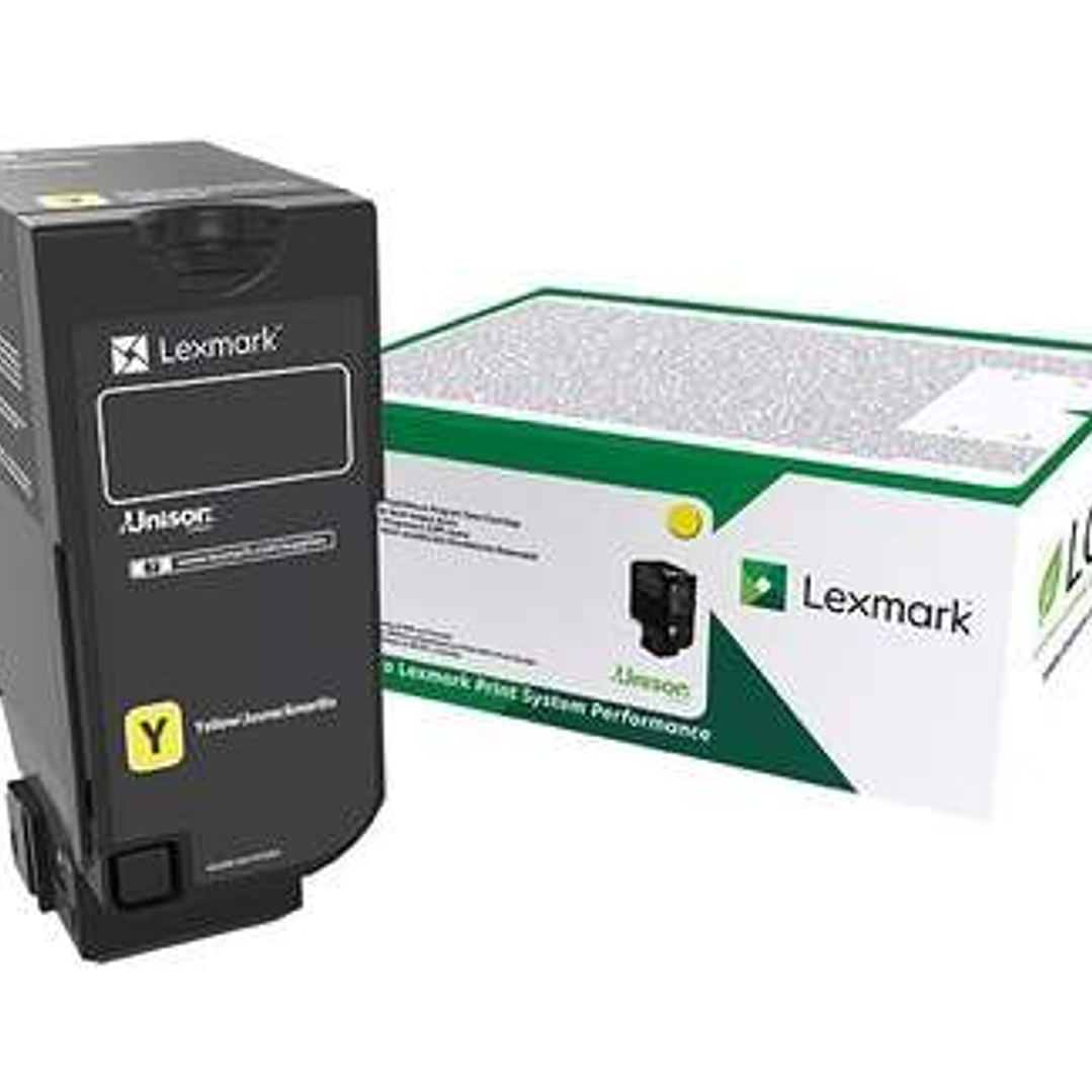 Lexmark CS727/CS728/CX727 Amarillo Cartucho de Toner Original - 75B20Y0 1