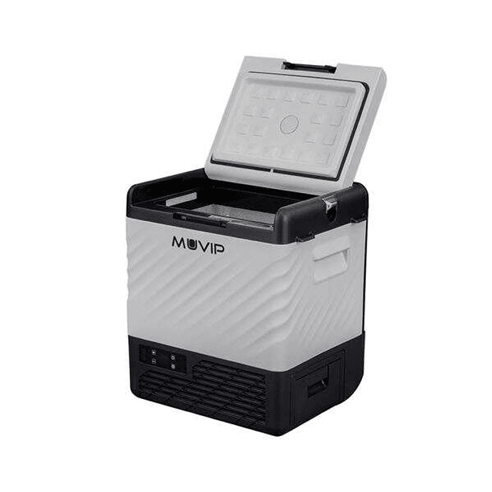 Muvip Nevera Portatil Tipo Trolley con Compresor 21 Litros - Compresor Silencioso - Ruedas y Asa de Transporte - Color Gris 1