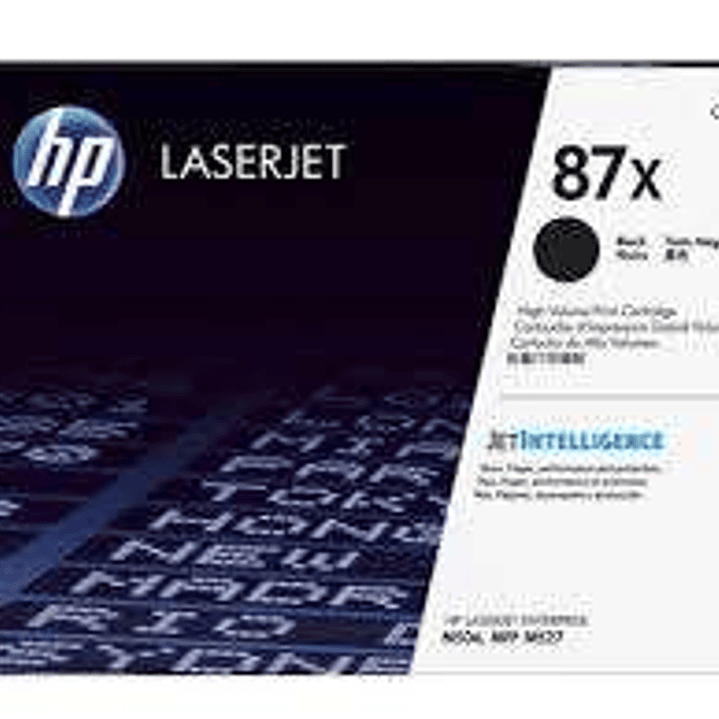 HP CF287X Negro Cartucho de Toner Original - 87X 1