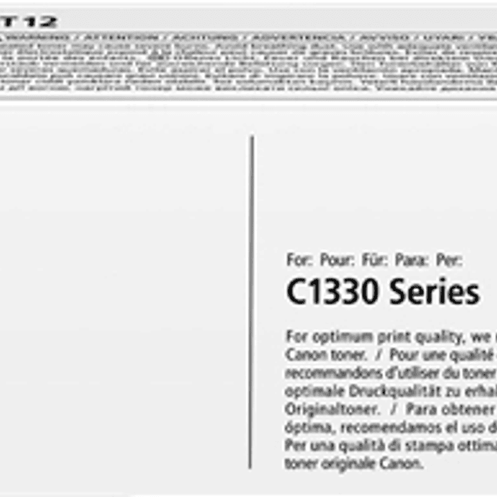 Canon T12 Amarillo Cartucho de Toner Original - 5095C006 1