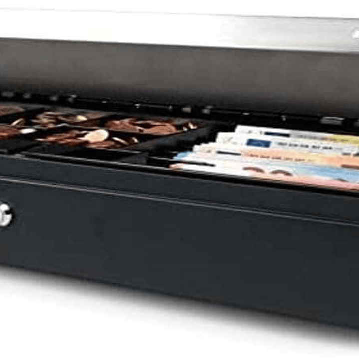 Safescan SD-4617S Cajon Portamonedas - Almacenamiento Seguro del Efectivo - Diseño Abatible Duradero - Diseño Ajustable - Doble Conectividad - Infinit 1