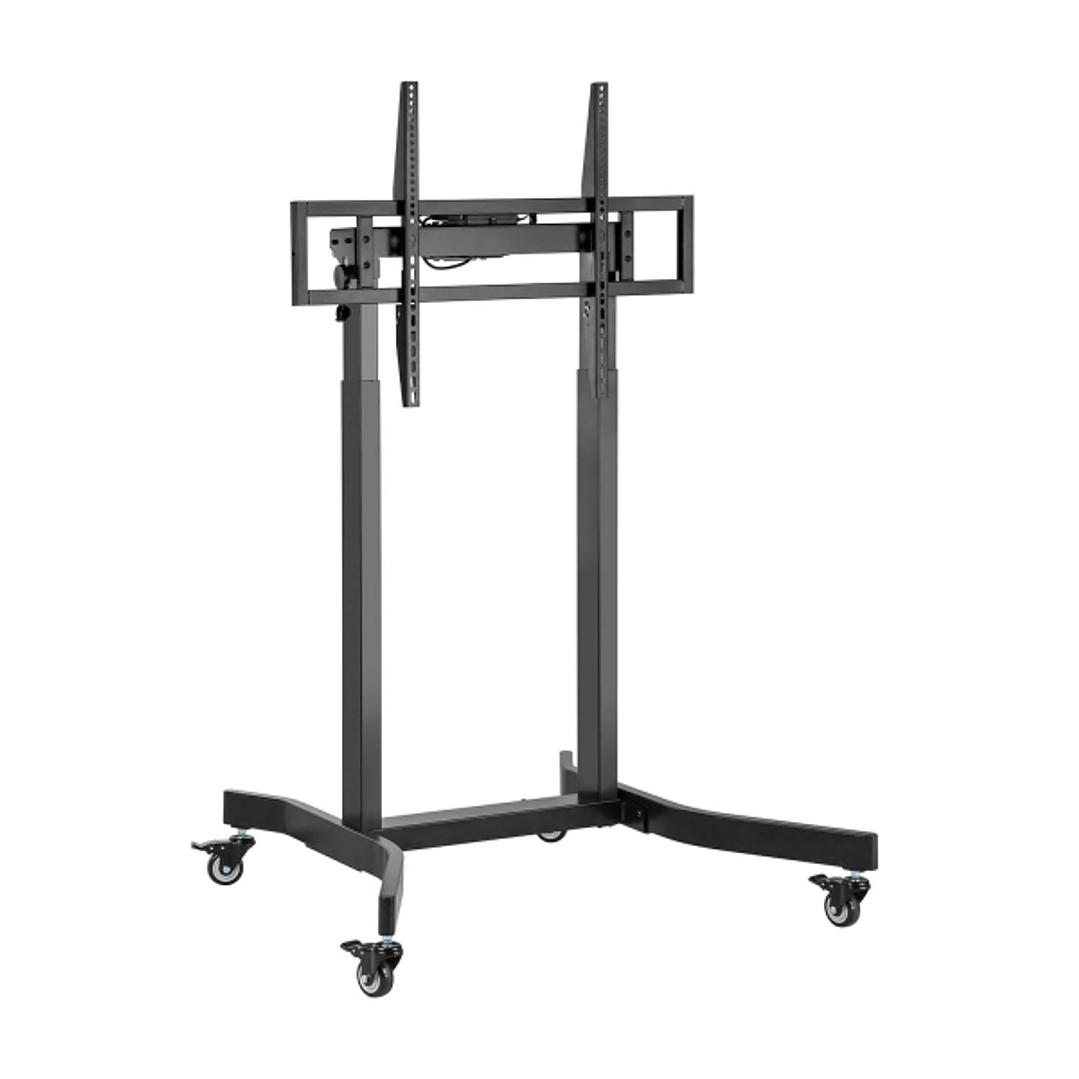 Aisens Soporte de Suelo Motorizado PRO con RuedaS para Monitor/TV 120kg de 55-100 - Color Negro 1