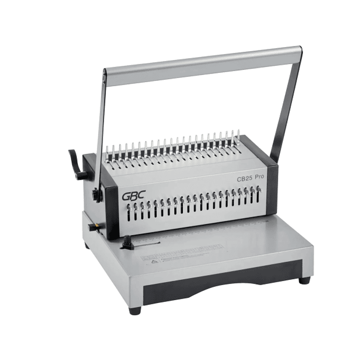 GBC CombBind CB25 Pro Encuadernadora Manual de Canutillo - Encuaderna hasta 500 Hojas A4 - Puede Perforar hasta 25 Hojas - Rapida y Sencilla de Usar - 1