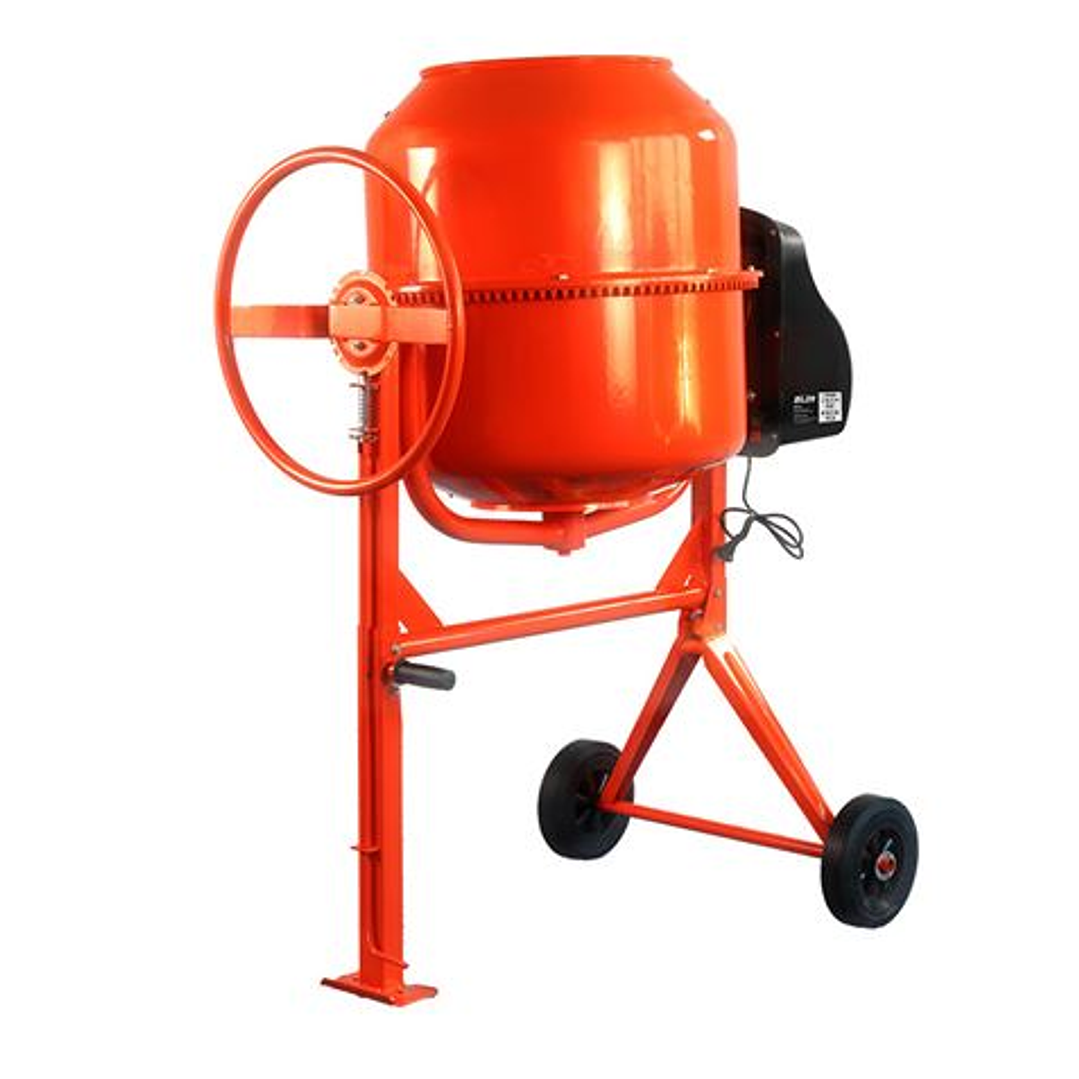 Blim Hormigonera de 140 Litros - Potencia 550W - Velocidad Mezclado 29rpm - Corona de Acero Fundido - 111x73x118cm - Color Naranja 1