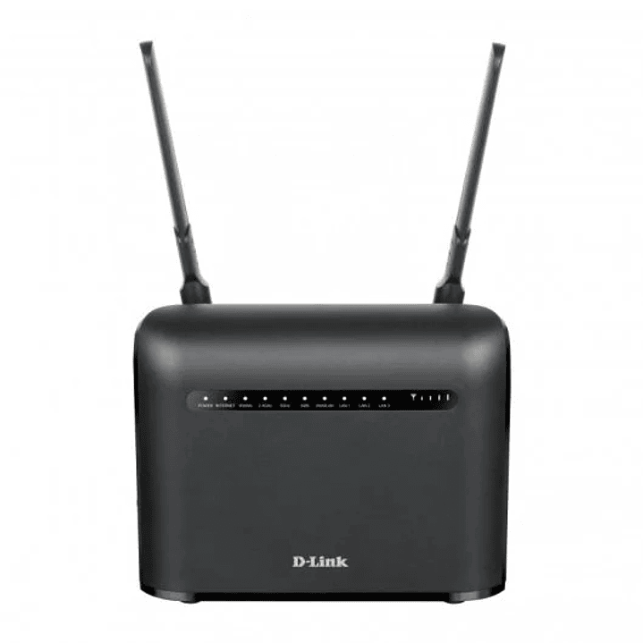 D-Link Router 4G LTE Cat4 WiFi AC1200 Dual Band - Velocidad hasta 1200 Mbps - 2 Antenas Externas - 3 Puertos RJ-45 1