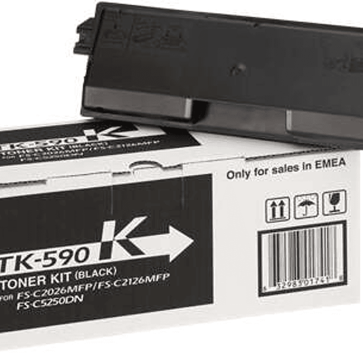 Kyocera TK590 Negro Cartucho de Toner Original - 1T02KV0NL0/TK590K 1
