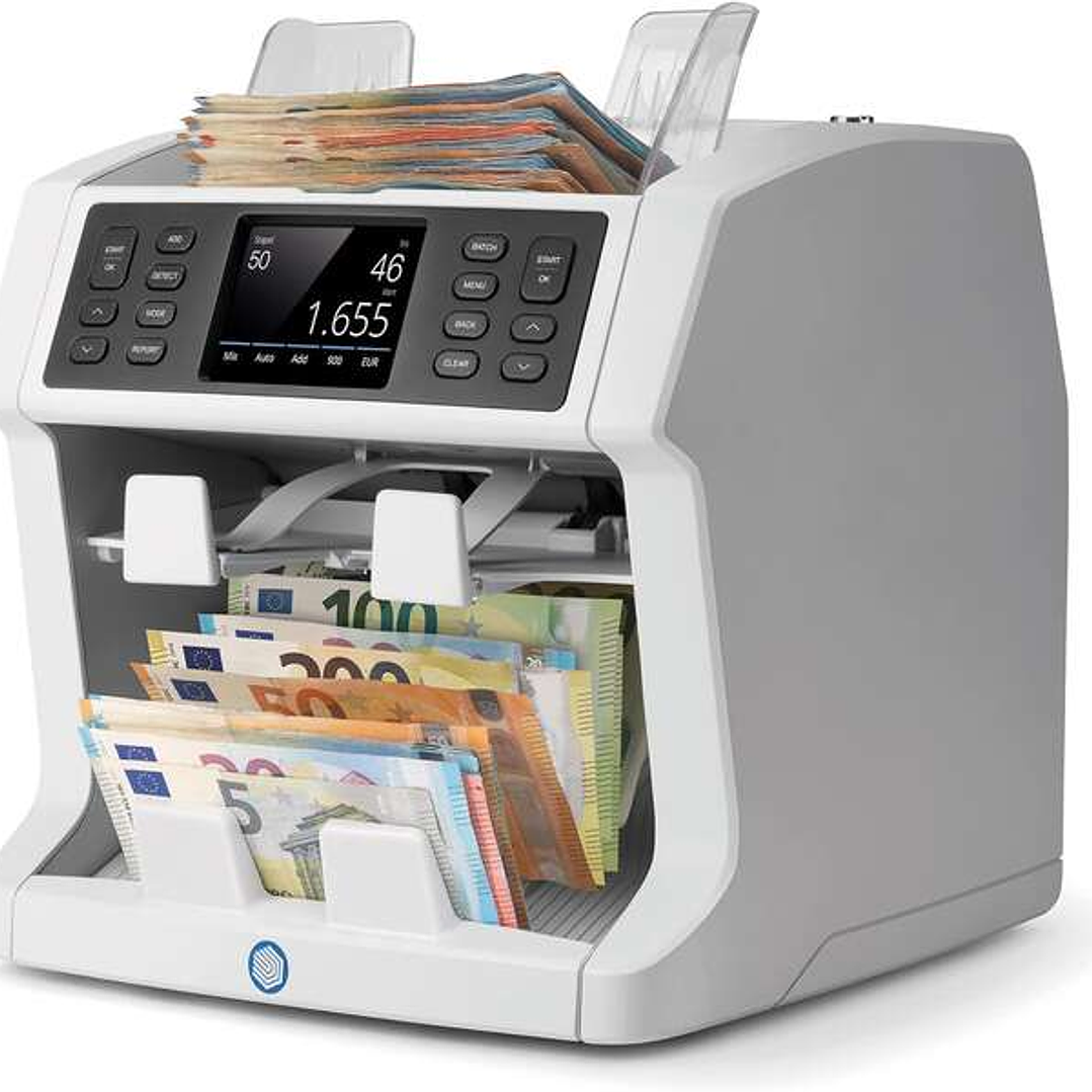 Safescan 2985-SX Contadora de Billetes (Gen3) - Procesamiento Avanzado de Efectivo - Clasificacion por Divisa, Denominacion y Validez - Deteccion de F 1