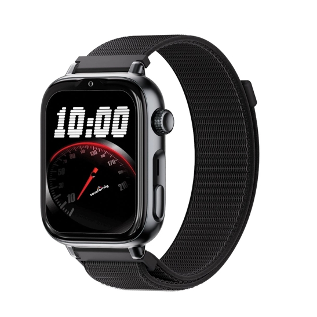 Savefamily Reloj Inteligente Infantil SaveWatch Plus 2 - Pantalla Amoled - Carcasa Negra - Correa Tela Negra 1