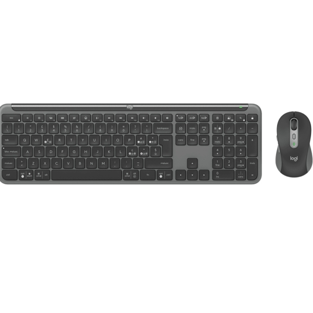 Logitech MK950 Pack Inalambrico USB Teclado Multimedia + Raton 1000dpi - Botones Easy-Switch - Color Grafito 1