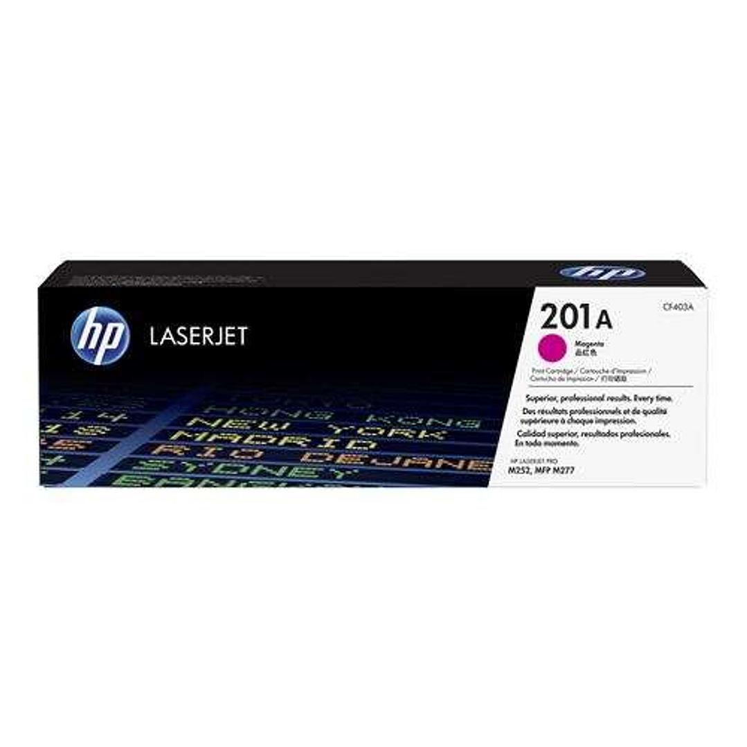 HP CF403A Magenta Cartucho de Toner Original - 201A 1