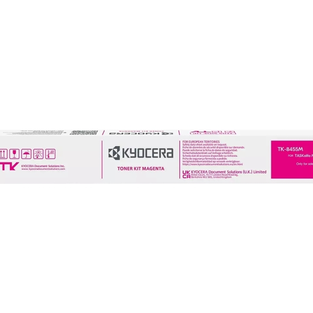Kyocera TK8455 Magenta Cartucho de Toner Original - 1T0C2MBNL0/TK8455M 1