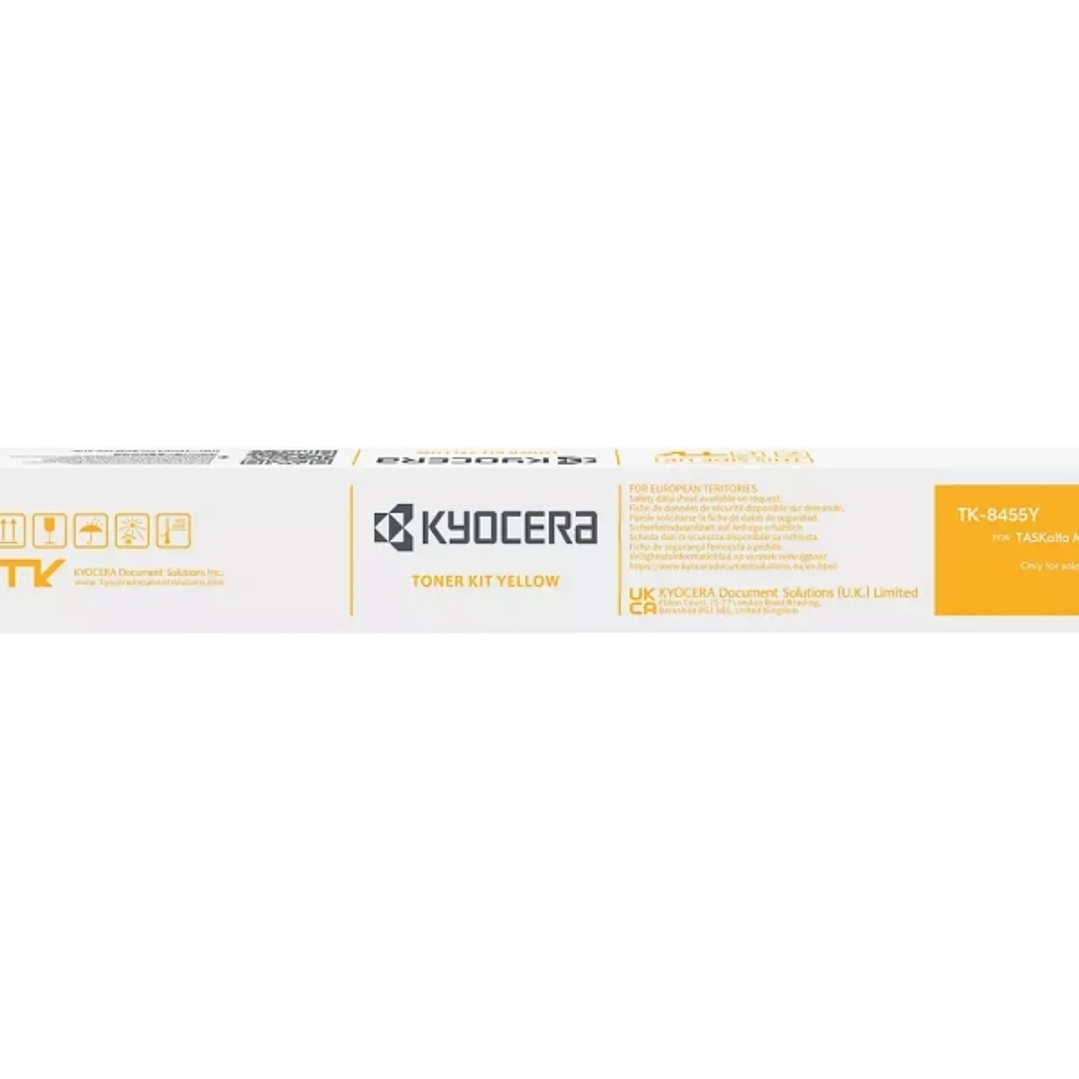 Kyocera TK8455 Amarillo Cartucho de Toner Original - 1T0C2MANL0/TK8455Y 1
