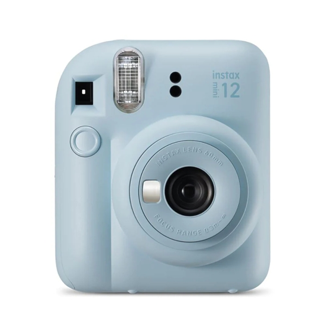 Fujifilm Instax Mini 12 Pastel Blue Camara Instantanea - Tamaño de Imagen 62x46mm - Flash Auto - Exposicion Automatica - Mini Espejo para Selfies - Mo 1