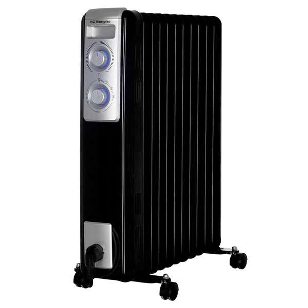 Orbegozo RN-2500 Radiador de Aceite Potente y Moderno - Potencia Maxima 2500W - 11 Elementos Calorificos - 3 Potencias de Calor - Termostato Regulable 1