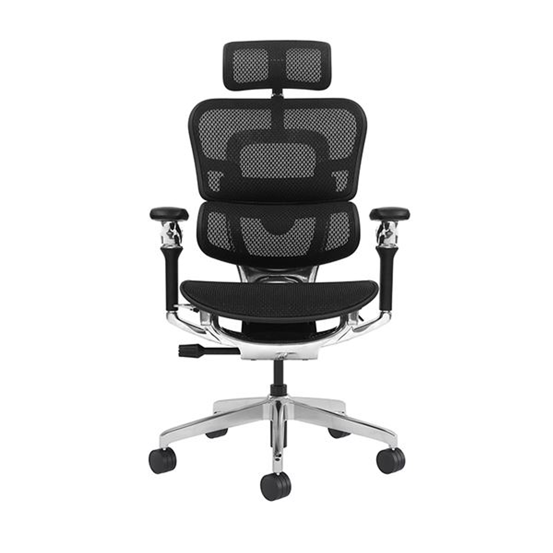 Cromad Aeris Supreme Silla de Oficina - Piston de Gas de Grado 4 - Soporte Lumbar Dividido con Ajuste de Tension - Reposacabezas Ajustable - Respaldo  1