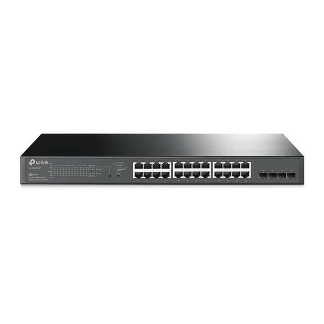 TP-Link Omada Switch Smart Gigabit JetStream - 24 Puertos PoE+ - 4 Ranuras SFP - Montaje en Rack 1