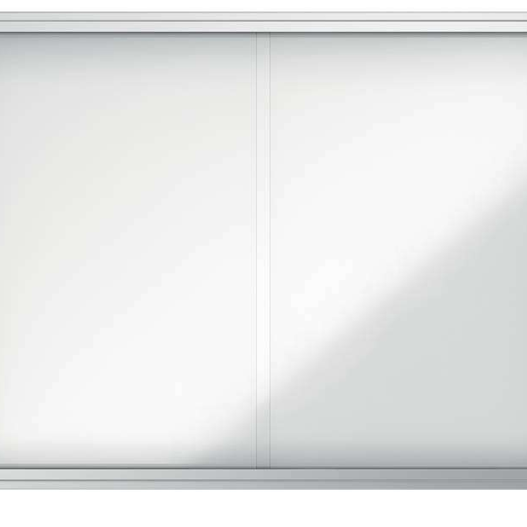 Nobo Vitrina Interior para 8 Hojas A4 con Superficie Magnetica y Puerta Deslizante - 689x972x54mm - Superficie Blanca Metalica y Magnetica de Borrado  1