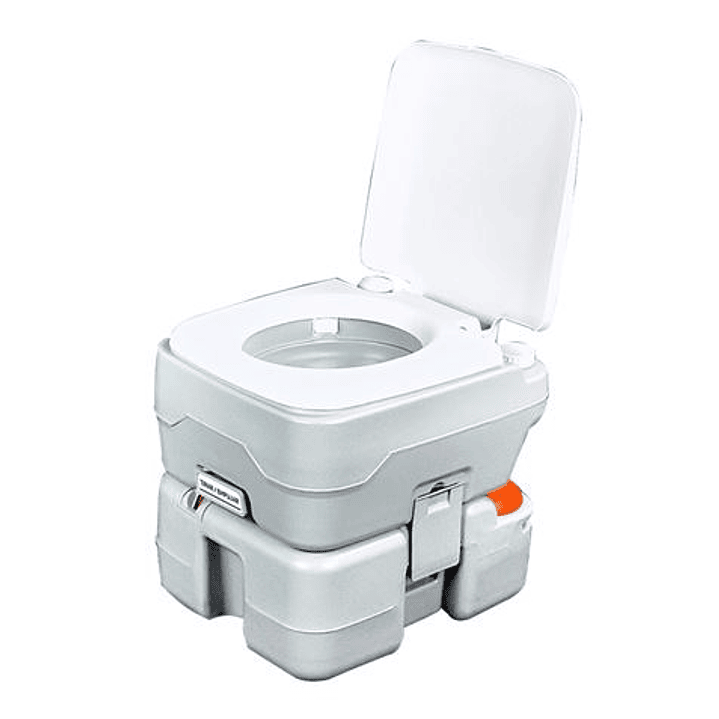 Muvip Inodoro Quimico Portatil 15 Litros con Nivel - Color Blanco 1