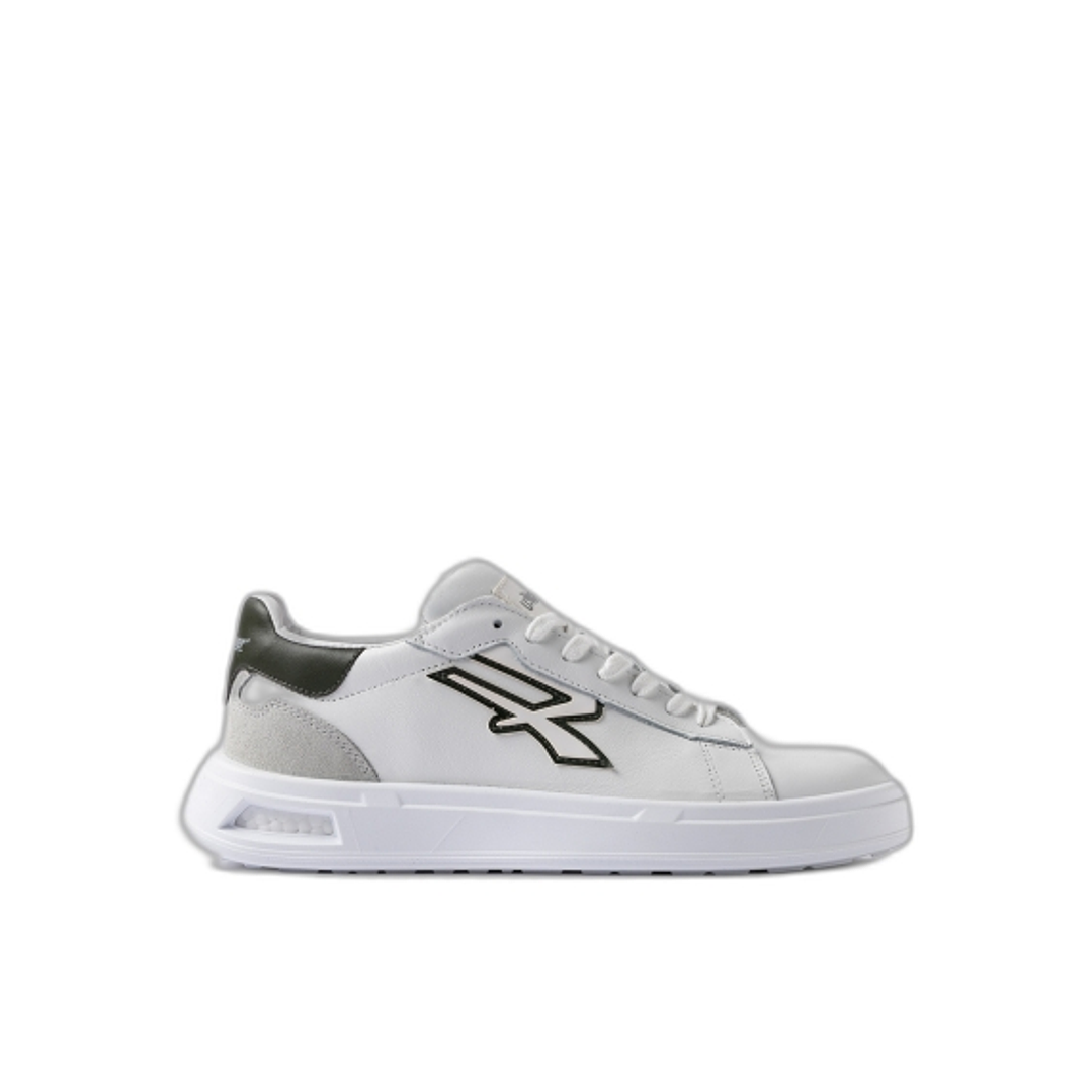 Upower Snake Calzado de Seguridad Bajo - Talla 43 - Proteccion OB SR, Diseño Ergonomico, Suela Antideslizante - Color Blanco/Verde Oscuro 1