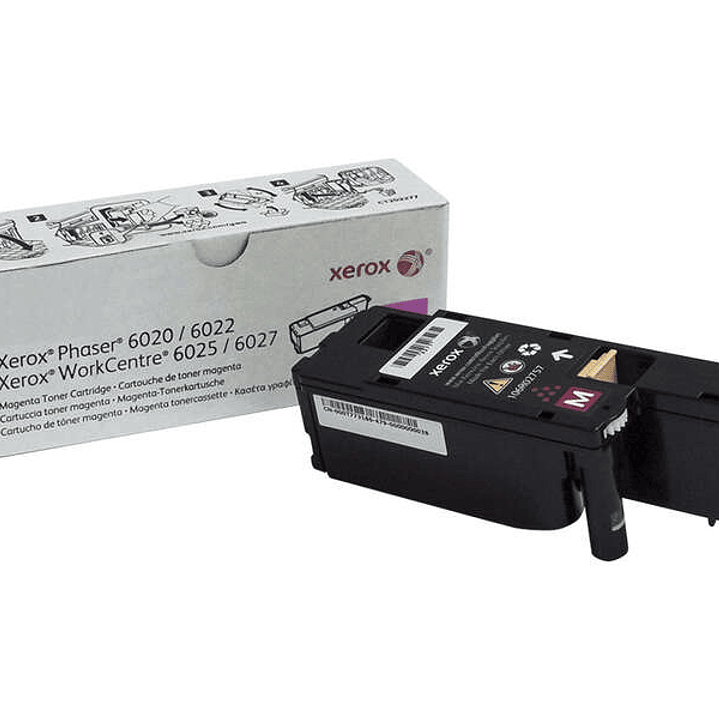 Xerox Phaser 6020/6022 Magenta Cartucho de Toner Original - 106R02757 1