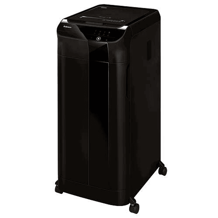 Fellowes AutoMax 600M Destructora de Papel Automatica Microcorte P-5 - Autoalimentacion 600 Hojas, Manual 14 Hojas - Papelera de 83L - Color Negro 1