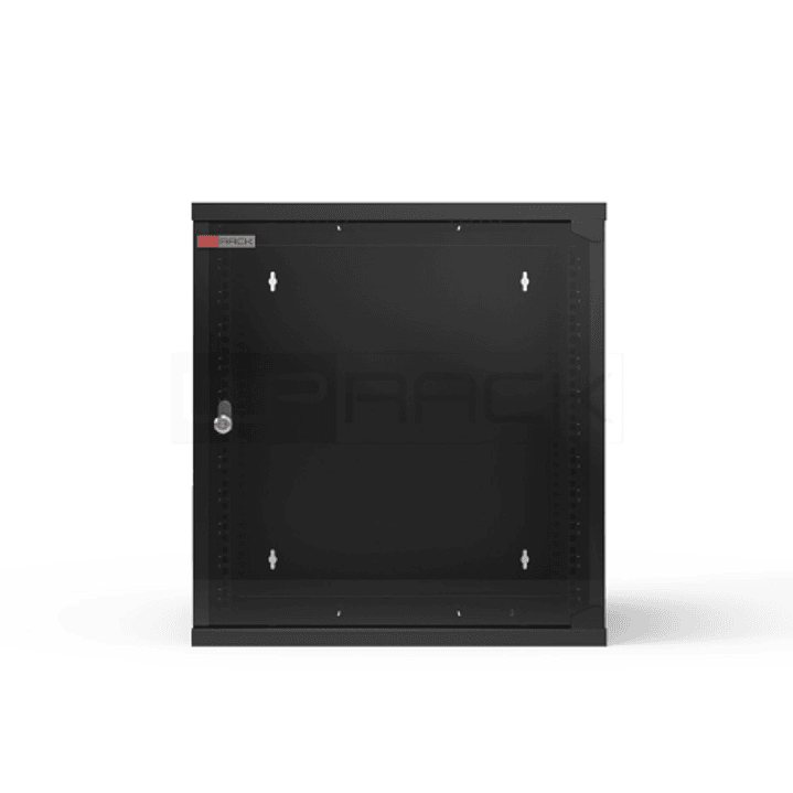WP RWA-12604-B Armario Mural 12U - Puerta de Cristal - Cerradura de Seguridad - 540x450x580mm - Color Negro 1