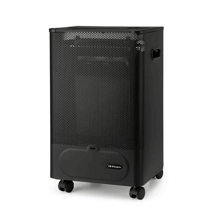 Orbegozo HBF 50 Estufa a Gas Compacta de Llama Azul - Potencia Calorifica de 2000W - Triple Sistema de Seguridad - Clase Energetica B - Ruedas y Asas  1