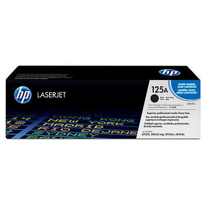 HP CB540A Negro Cartucho de Toner Original - 125A 1