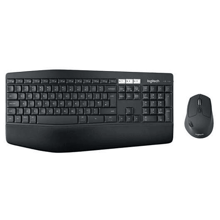 Logitech MK850 Performance Pack Inalambrico USB Teclado con Reposamuñecas + Raton 1000dpi 7 Botones - Uso Diestro - Color Negro 1