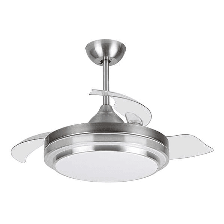 Orbegozo CP 110105 Ventilador de Techo Elegance - Potente Motor DC - Aspas Retractiles - Luz LED Regulable - Mando a Distancia - Sistema Reversible -  1