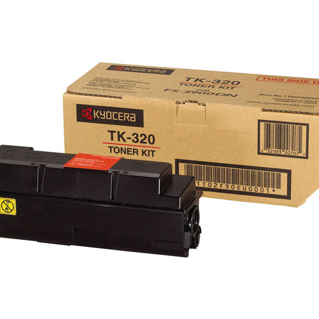 Kyocera TK320 Negro Cartucho de Toner Original - 1T02F90EUC 1