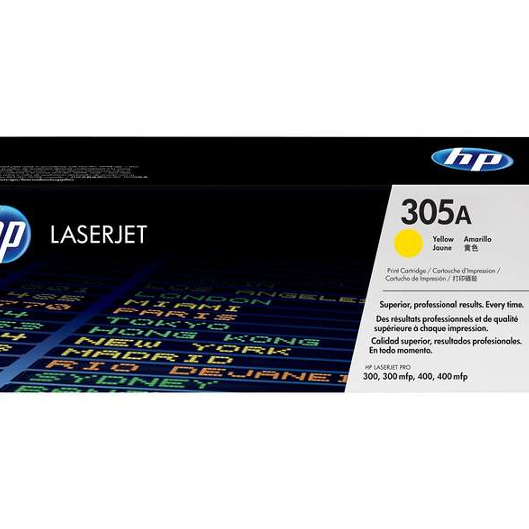 HP CE412A Amarillo Cartucho de Toner Original - 305A 1
