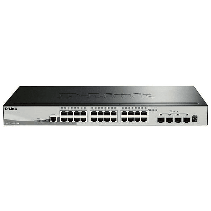 D-Link Switch Semigestionable 24 Puertos Gigabit + 4 Puertos 10G SFP+ 1