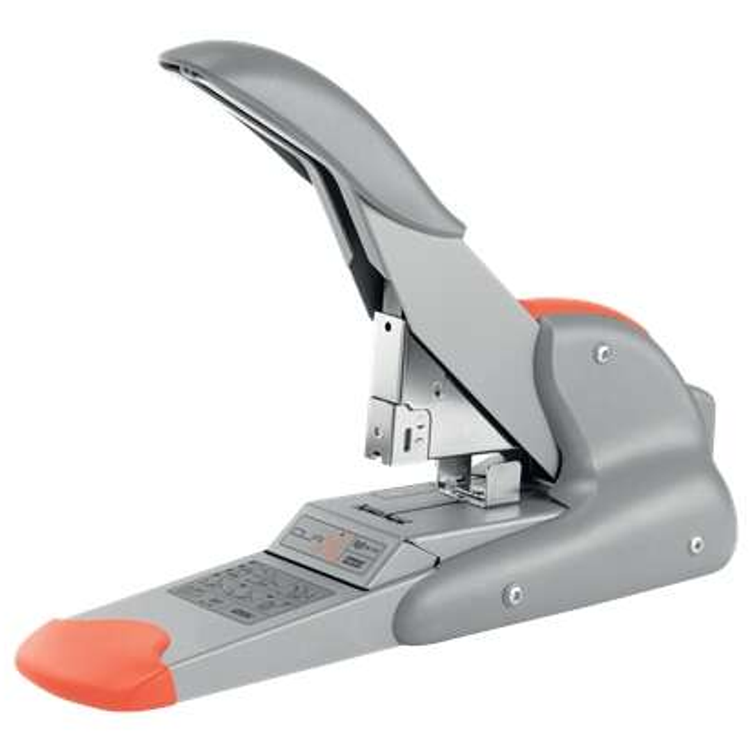 Rapid Duax Grapadora de Gruesos - Hasta 170 Hojas - Grapado Plano - Para Grapas Rapid Duax - Color Gris/Naranja 1