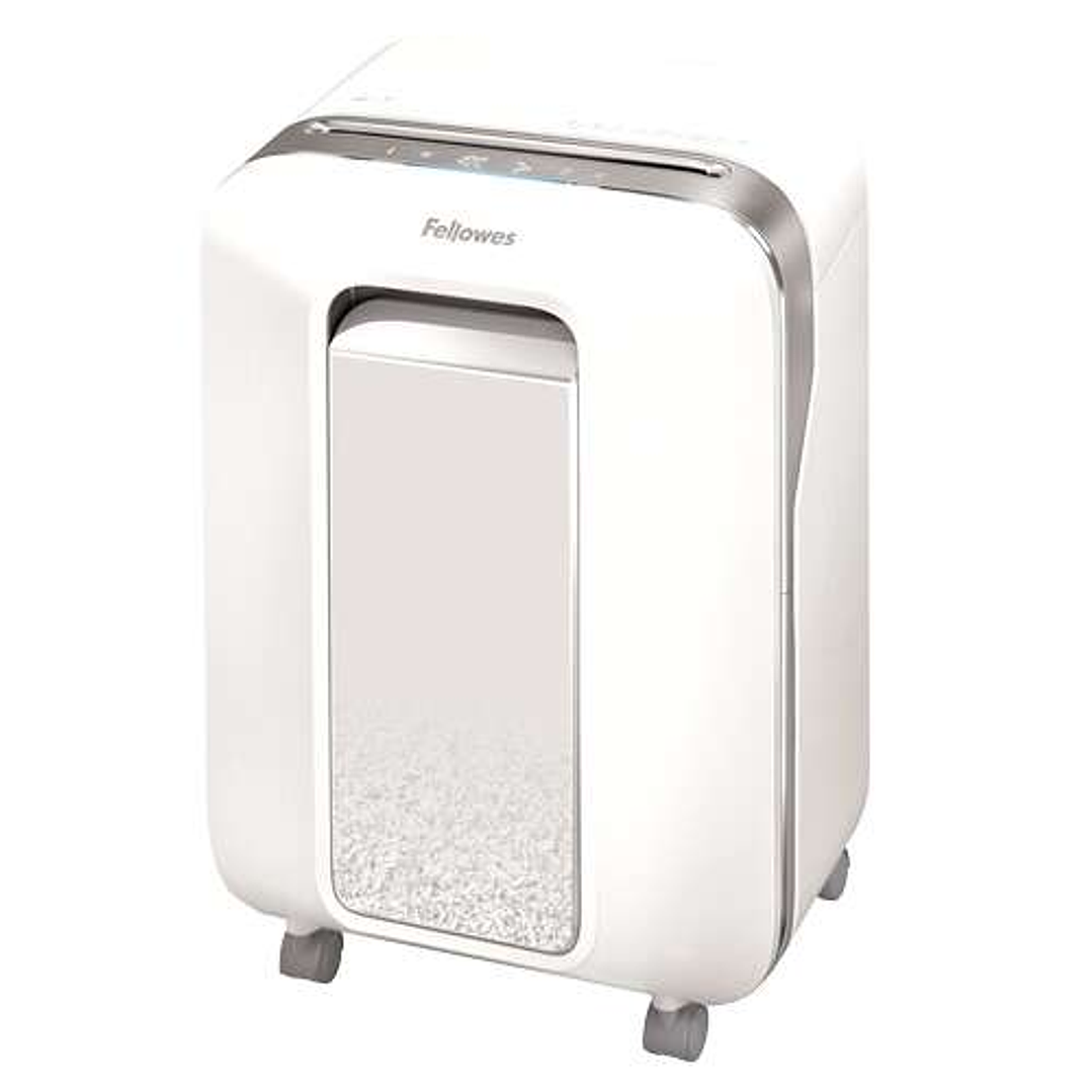 Fellowes LX201 Destructora de Papel Manual Microcorte P-5 - Destruye hasta 12 Hojas - Capacidad de la Papelera 22L - Color Blanco 1