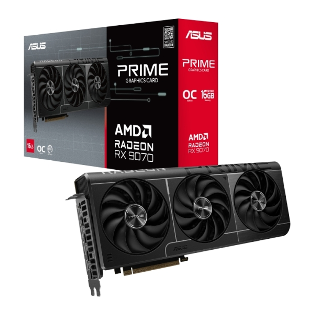 Asus Prime Radeon RX 9070 OC Edition Tarjeta Gráfica 16GB GDDR6 1